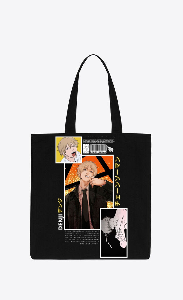 Chainsaw Man tote bag Black 37