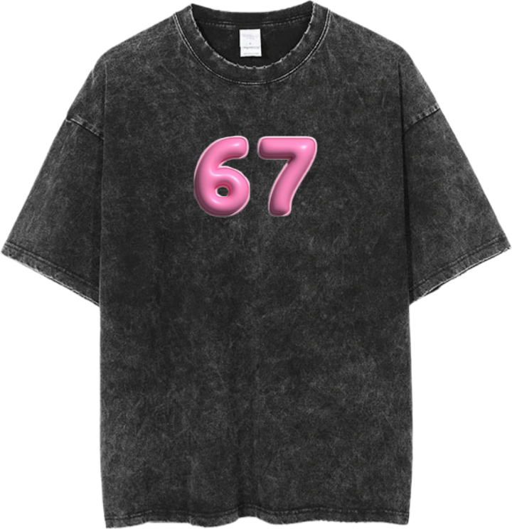 67 designs One Size t- shirt Washed 38
