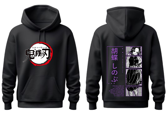 Anime Demon slayer nezuko tanjiro Oversize Hoodie Black 39