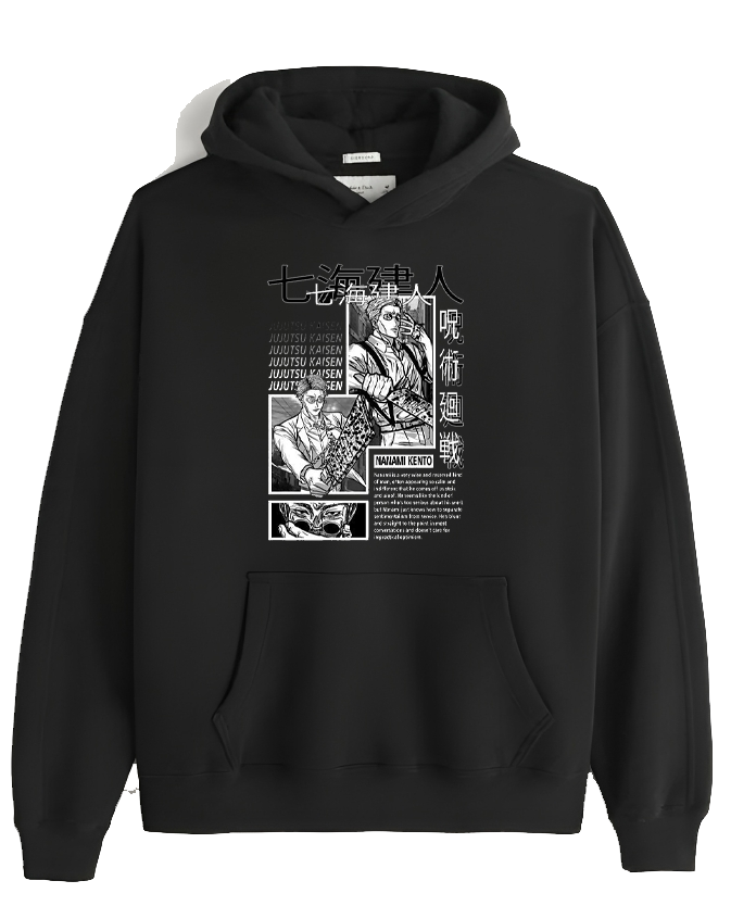 jujutsu kaisen GOJO Oversize Hoodie Black 38