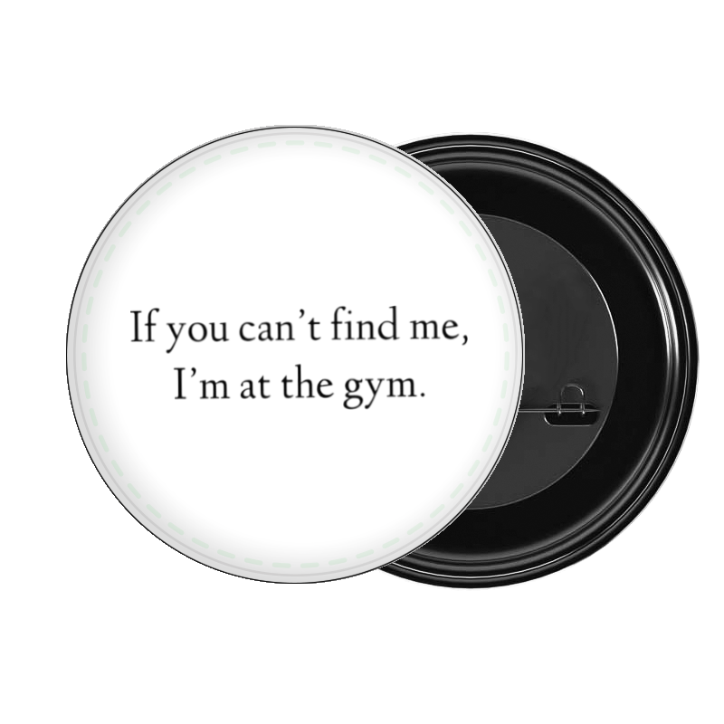 badge pin for bag workout gym pilates 37