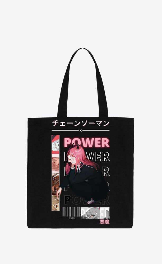 Chainsaw Man tote bag Black 38