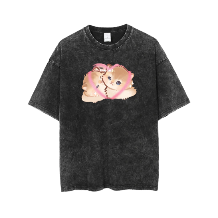 cat One Size t- shirt Washed 38