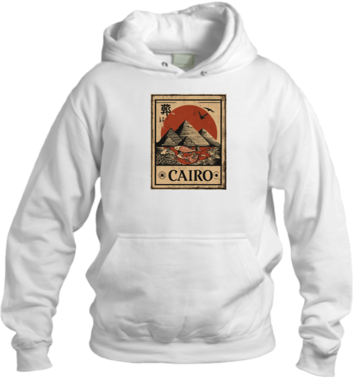 Egypt Over Size hoodie White 38