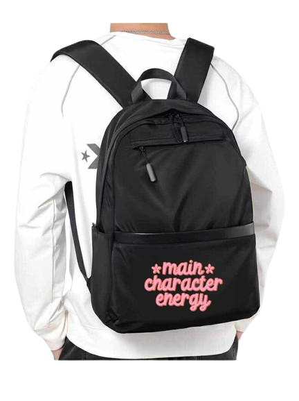 main character energy School Back bag bag 87