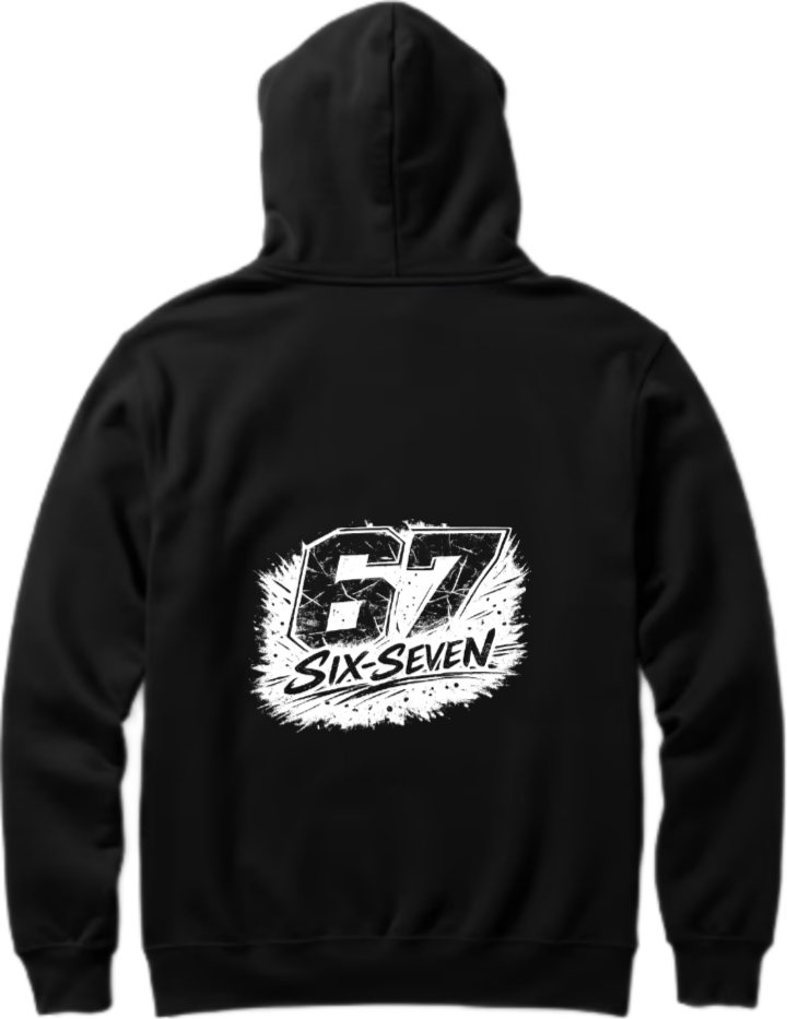 designs 67 Oversize Hoodie Black Back 38
