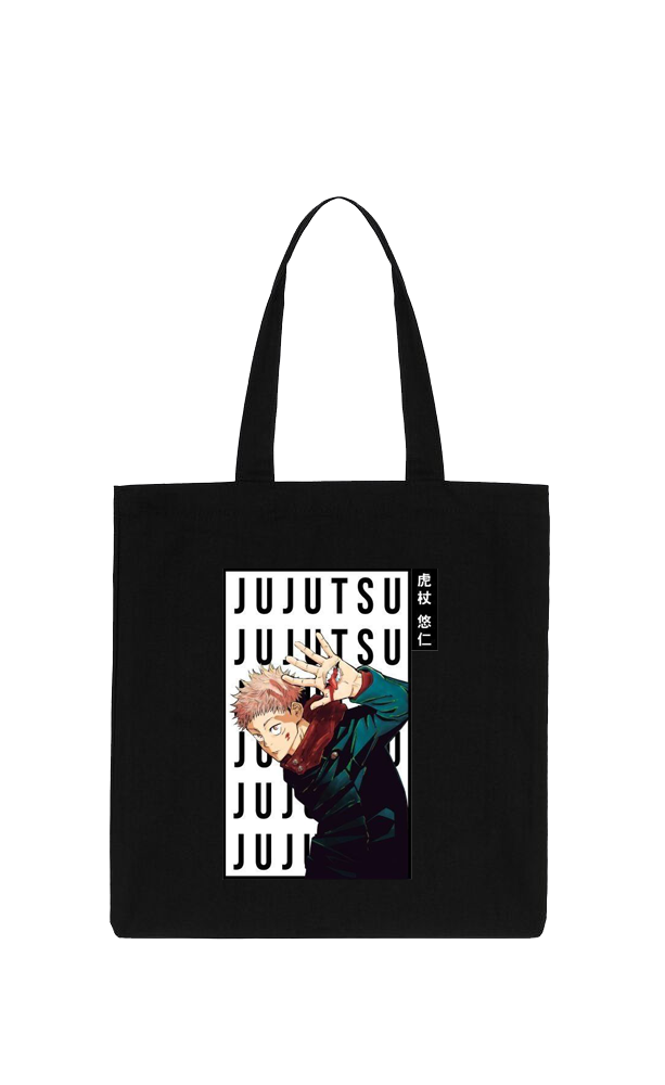 jujutsu kaisen GOJO tote bag Black 38