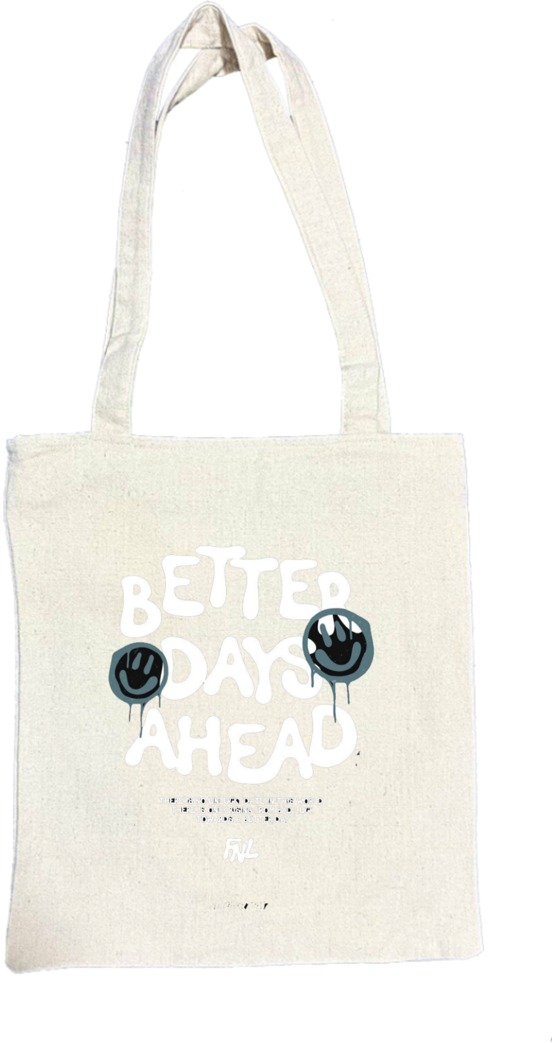 BETTER DAYS AHEAD tote bag beige 39