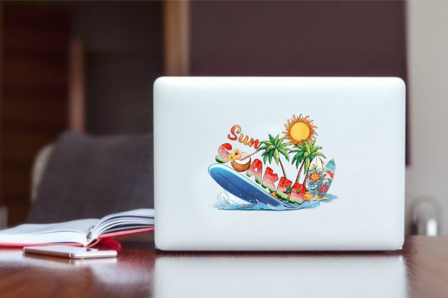 Summer Vibes Laptop Sticker 39