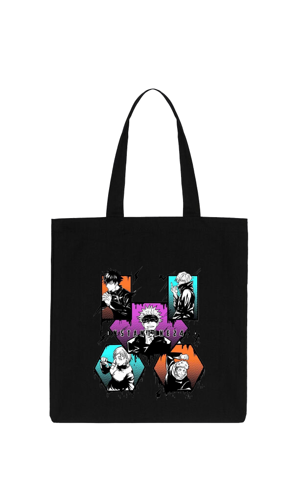 jujutsu kaisen GOJO tote bag Black 39
