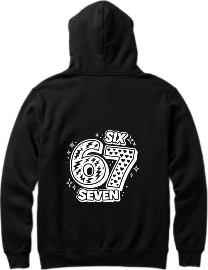 designs 67 Oversize Hoodie Black Back 39