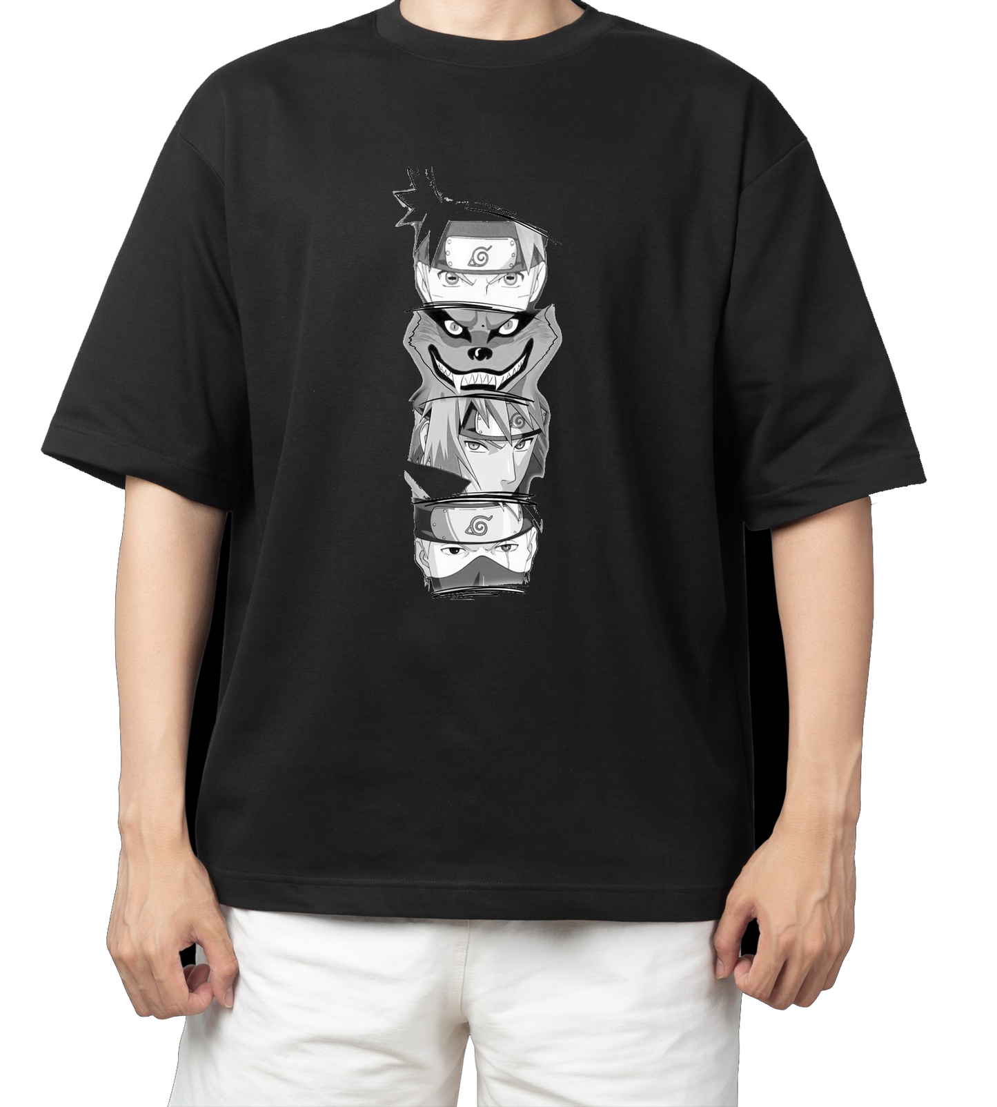 Naruto Shippuden t- shirt One Size Black 39