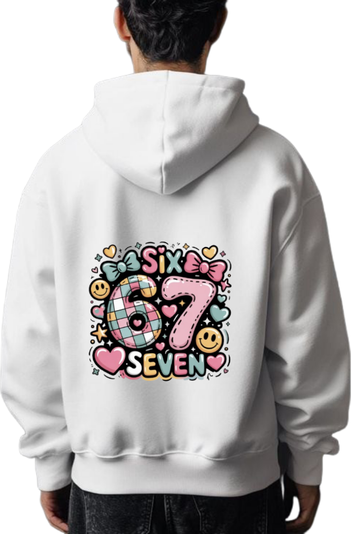 designs 67 Oversize Hoodie White Back 39