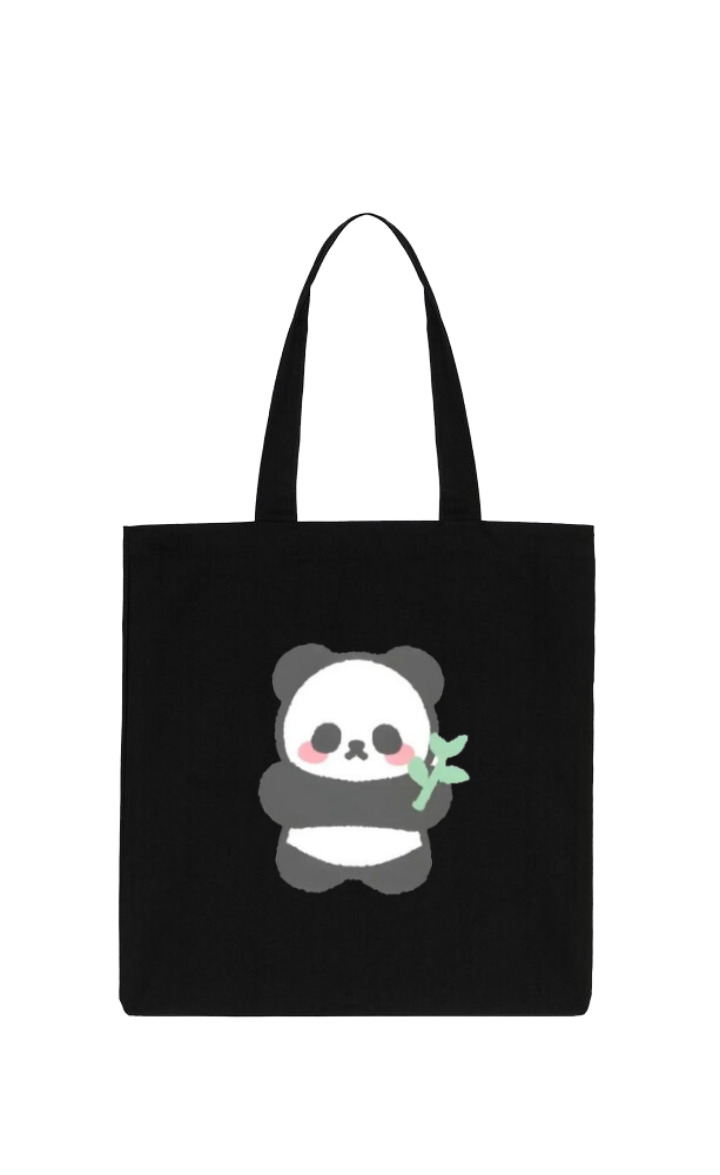PANDA tote bag Black 3