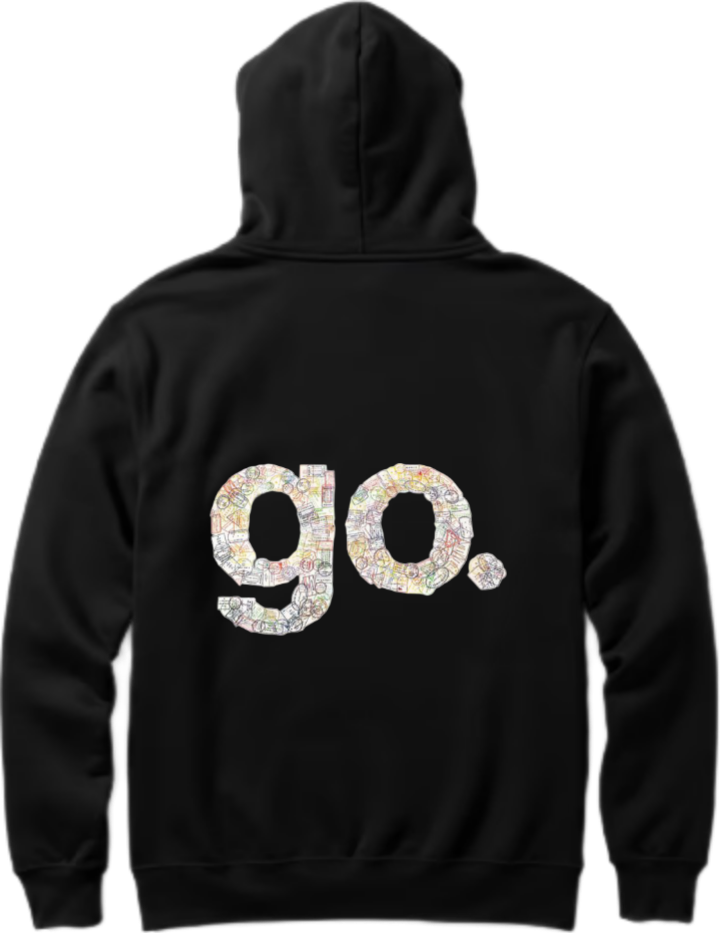 travel travellar Oversize Hoodie Black Back 3