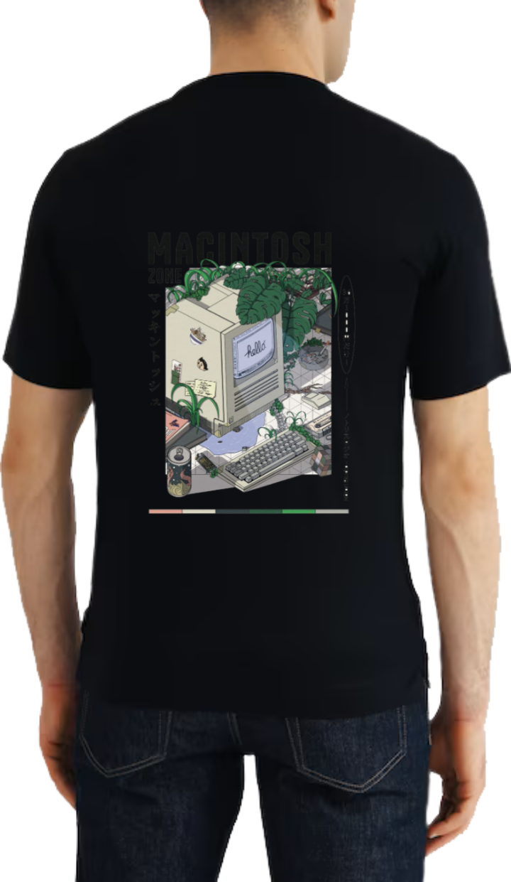 MACINTOSH t- shirt Over Size Black Back 82