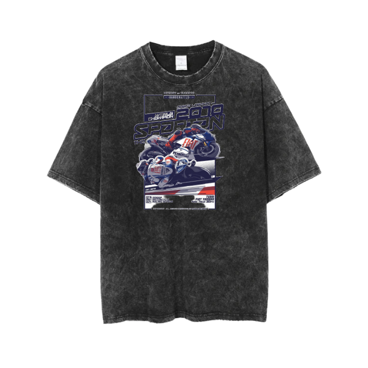 MOTOR CYCLE t- shirt One Size Washed 3