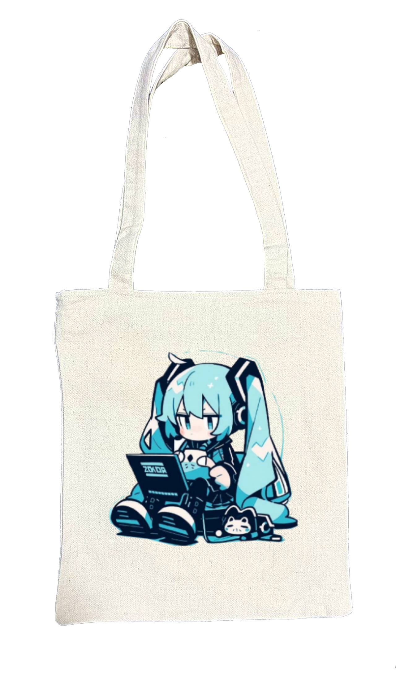 Hatsune Miku tote bag beige 3