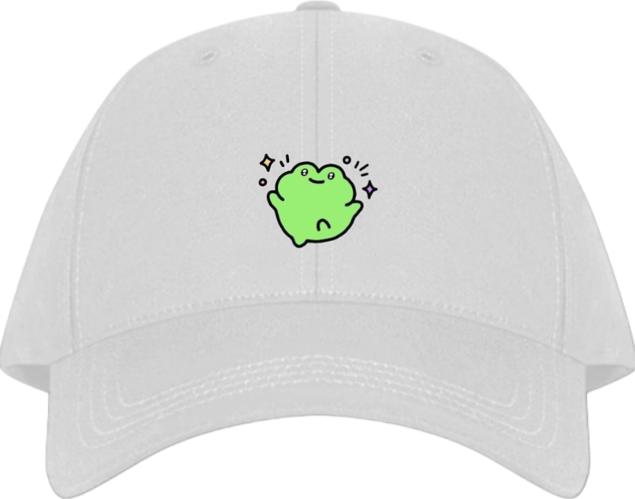 Frog Baseball cap White 3