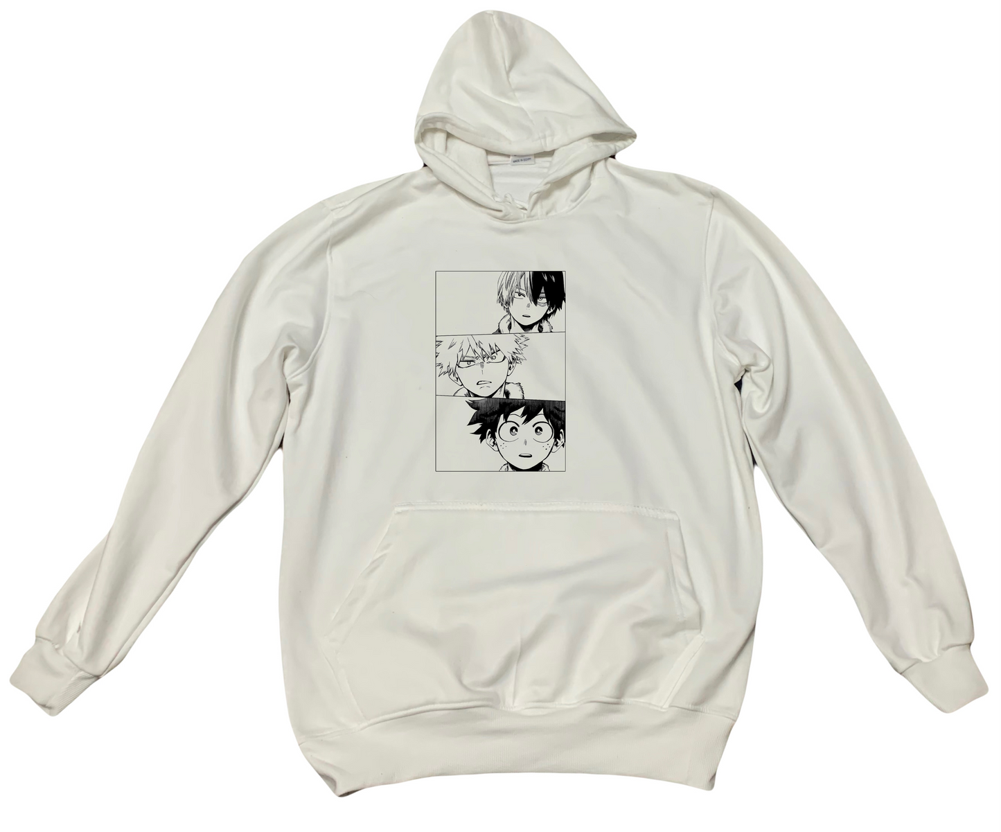 bnha boku no hero academy One Size hoodie White 3
