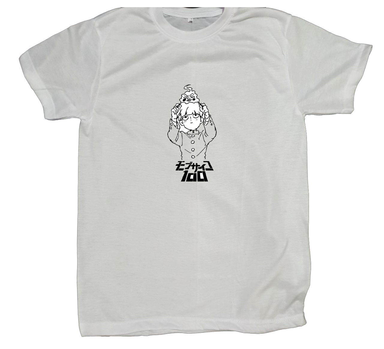 Mob Psycho 100 t- shirt fat White 3