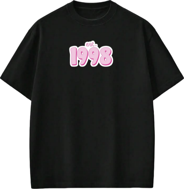 age t- shirt Black 1998