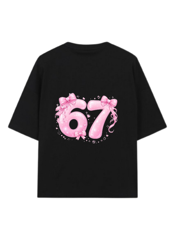 67 designs One Size t- shirt Black Back 3