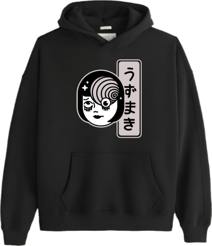 Tomie Kawakami Over Size hoodie Black 3