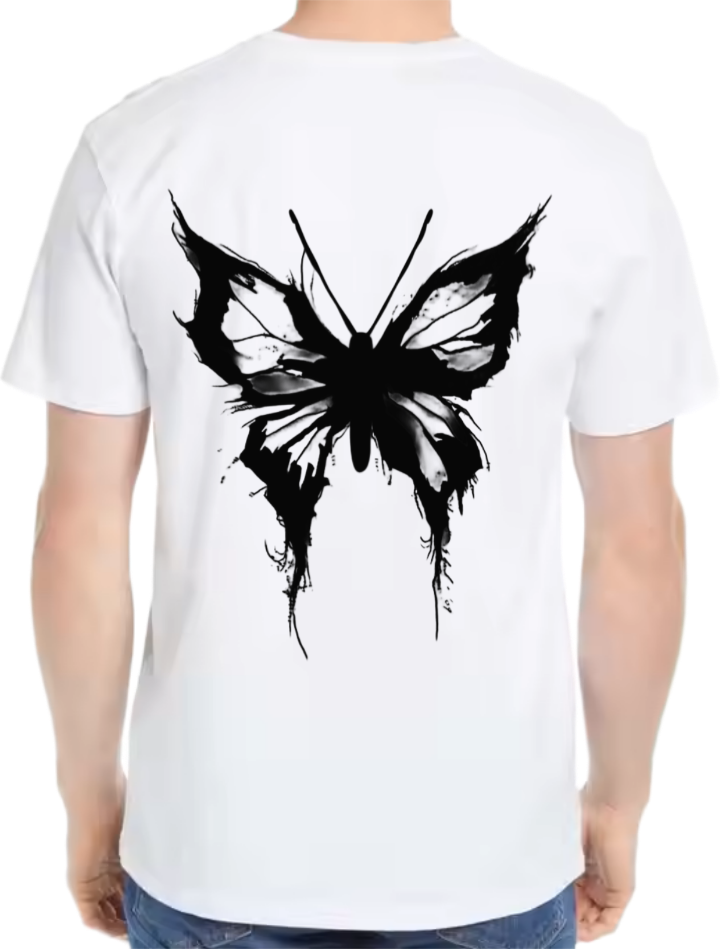 Goth Oversize t- shirt White Back 3