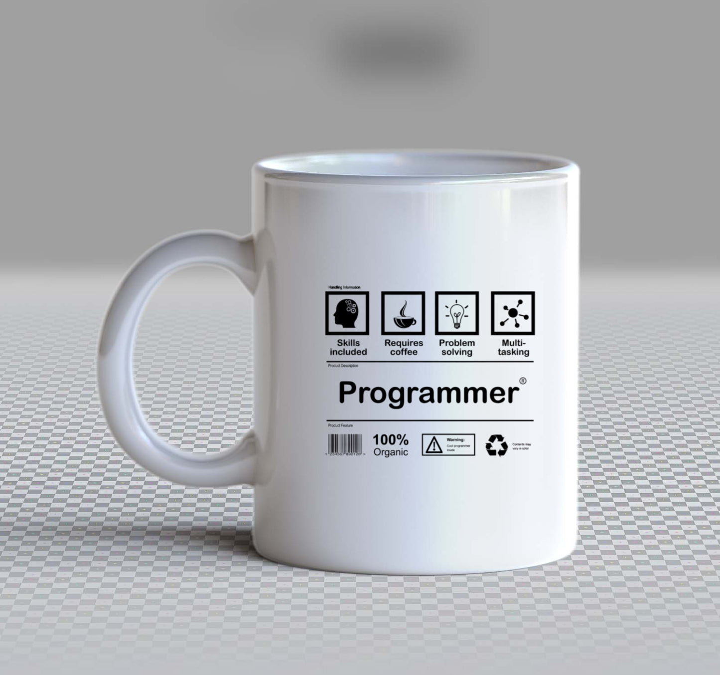 Programmer Back text Mug 3