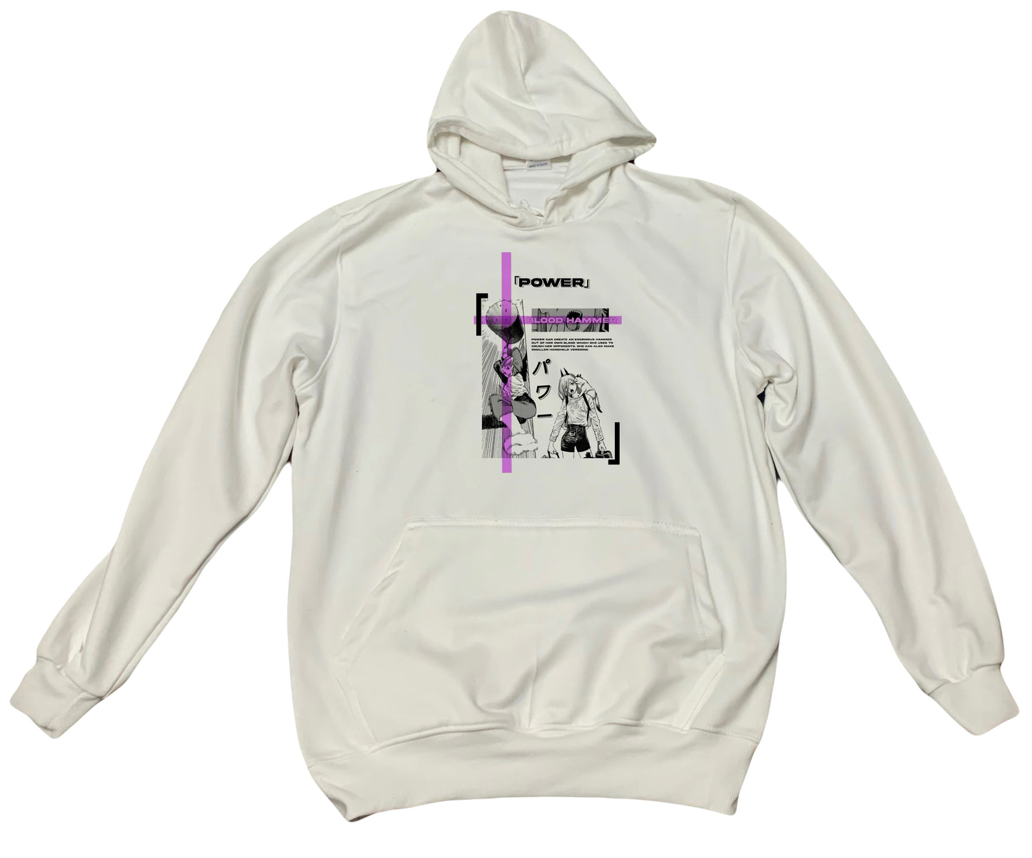 Chainsaw Man One Size hoodie White 2