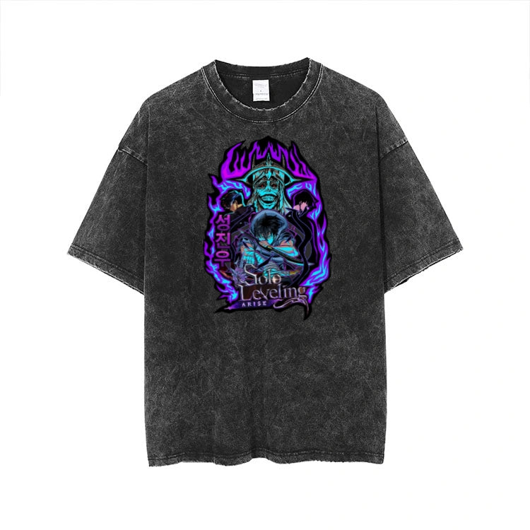 Solo Leveling t- shirt One Size Washed 3