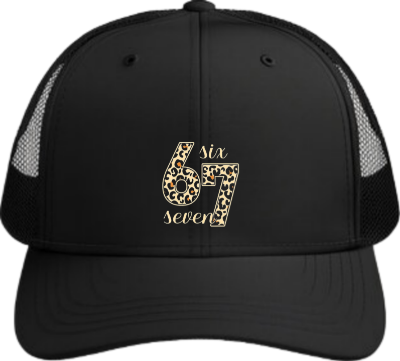 67 designs Baseball cap Black 3