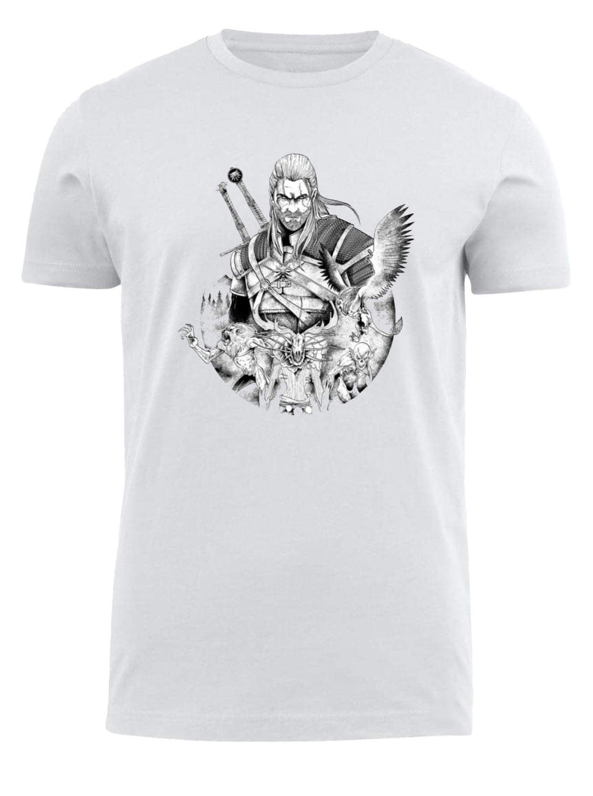 The Witcher t-shirt fit White 3