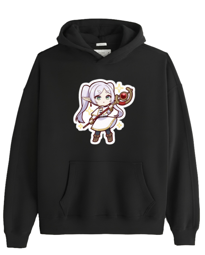 Frieren Beyond Journey's End One Size hoodie Black 3