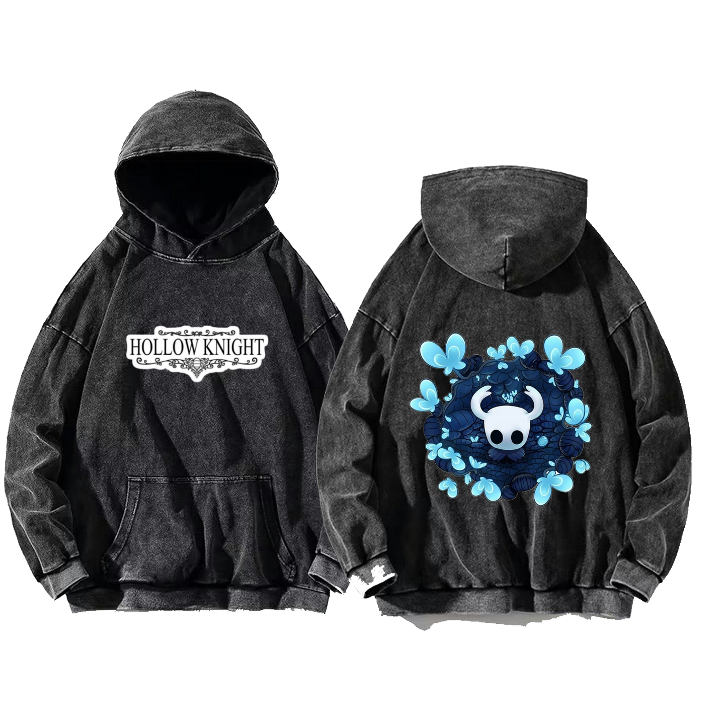 Hollow Knight One Size hoodie Washed Back 3