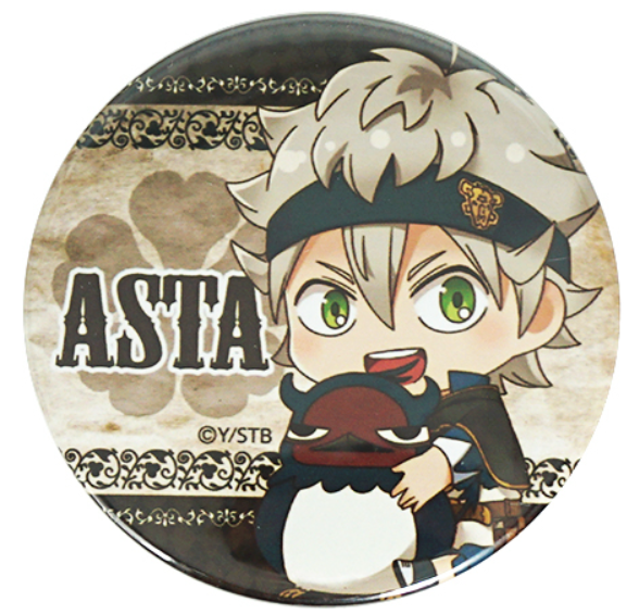 Black clover brooch 3