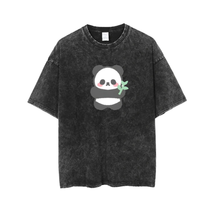 PANDA One Size t- shirt Washed 3