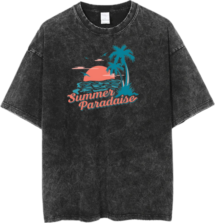 Summer Vibes One Size t- shirt Washed 3