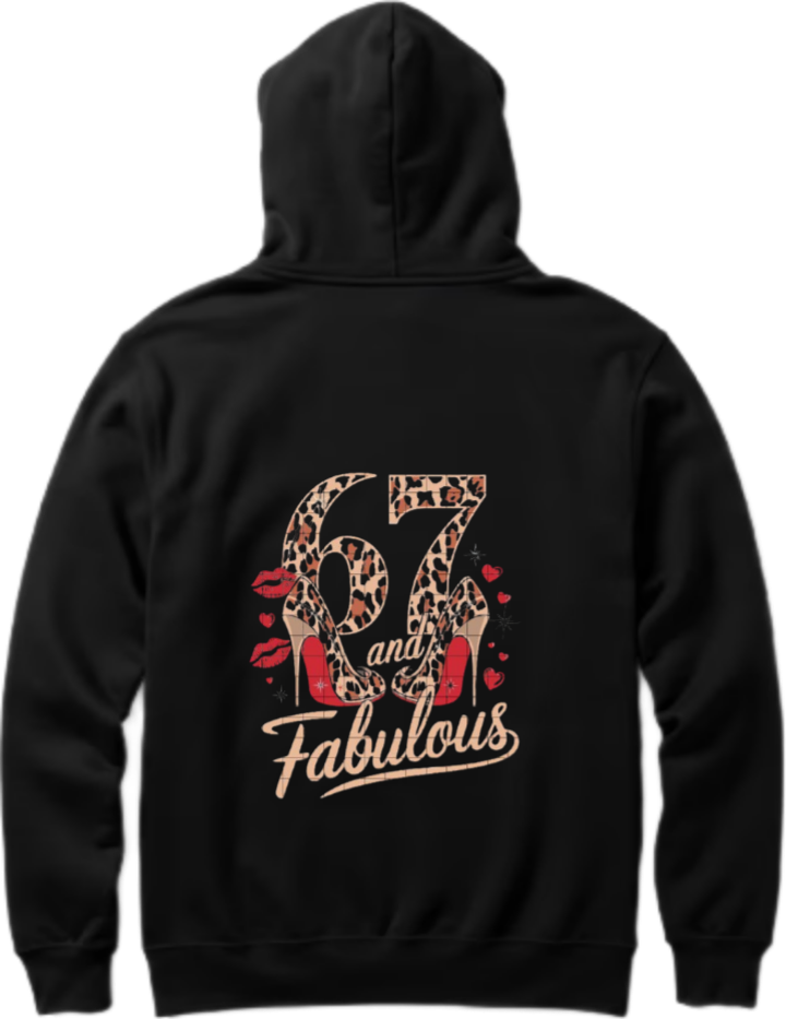 designs 67 Oversize Hoodie Black Back 3