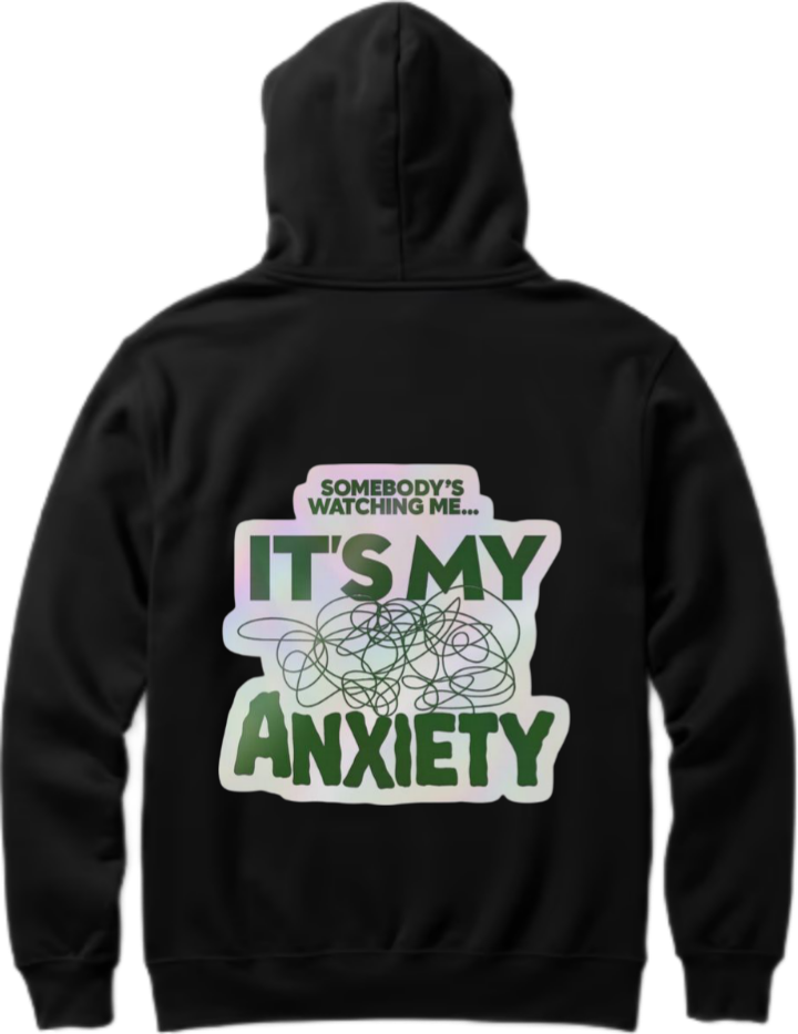 frog Oversize Hoodie Black Back 3