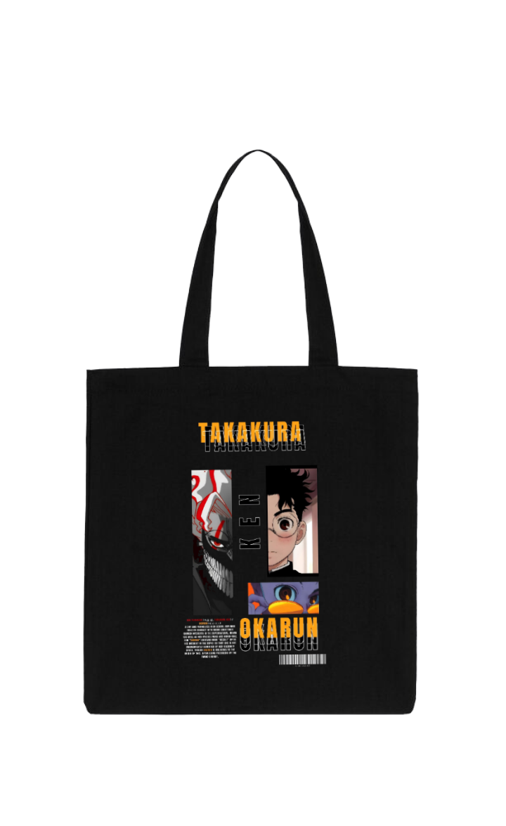 Dandadan tote bag Black 3