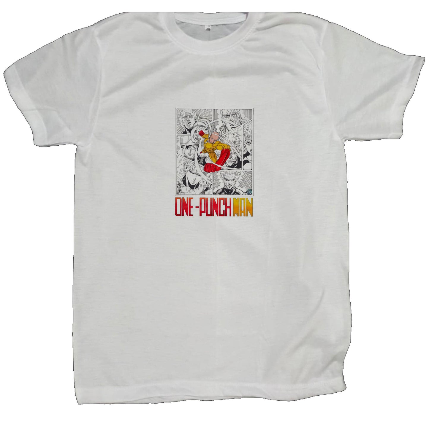 One-Punch Man t- shirt fat White 3