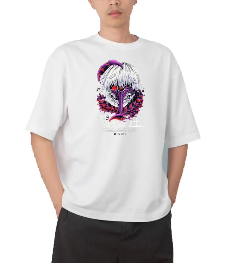 Tokyo ghoul t- shirt One Size White 3