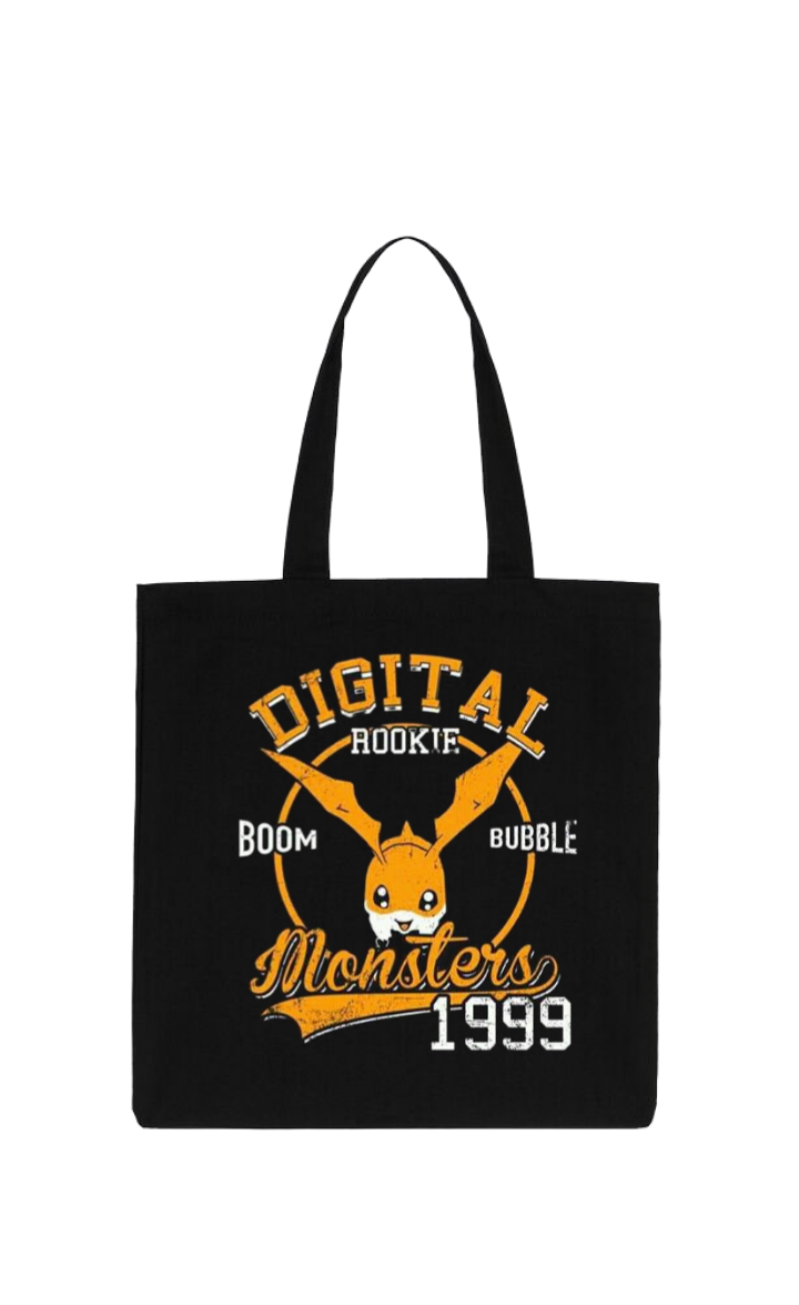 Digimon Adventure tote bag Black 3