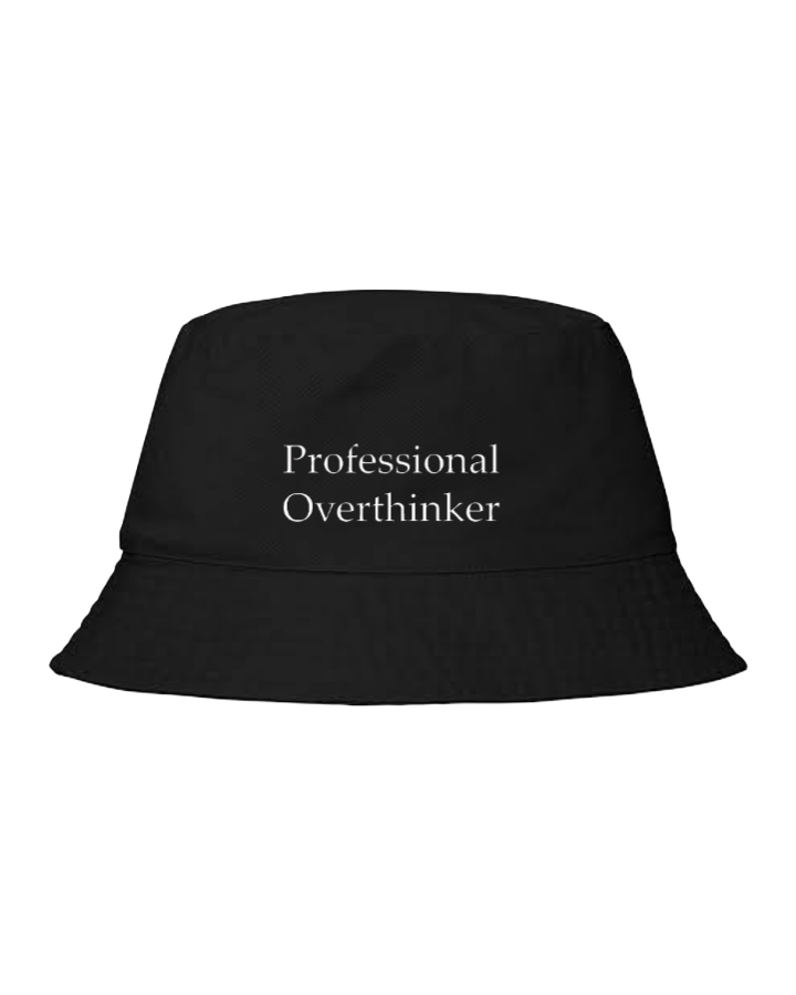 Bucket hat Fishman hat cap Black Professional Overthinker 3