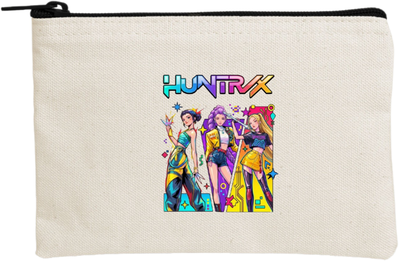 Hunterix kpop wallet pencil case Beige 3