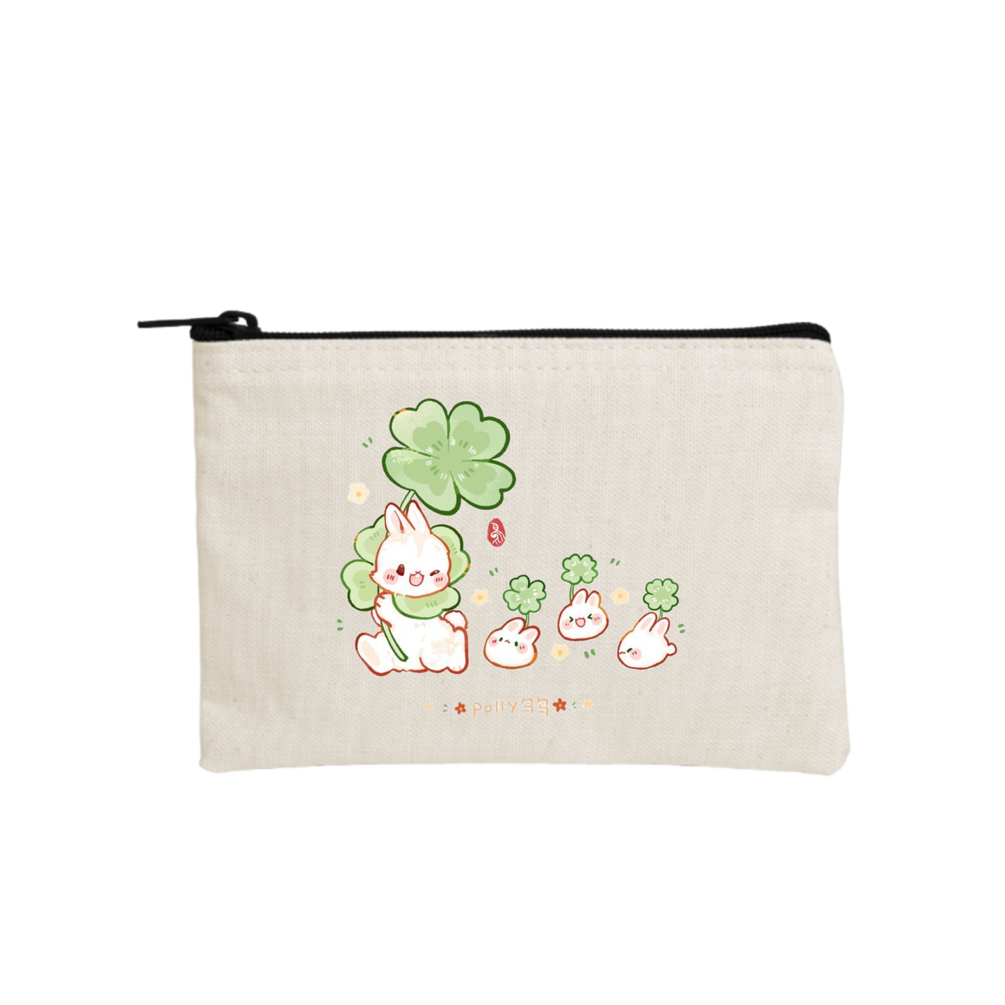 bunny wallet pencil case Beige 3