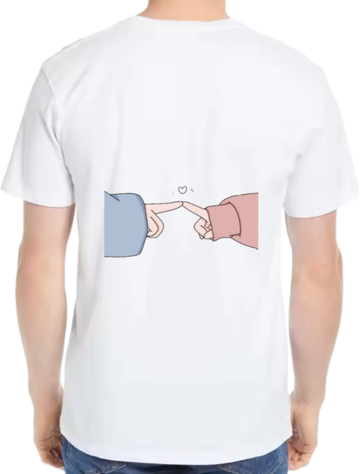 Love Story t- shirt One Size White back 3