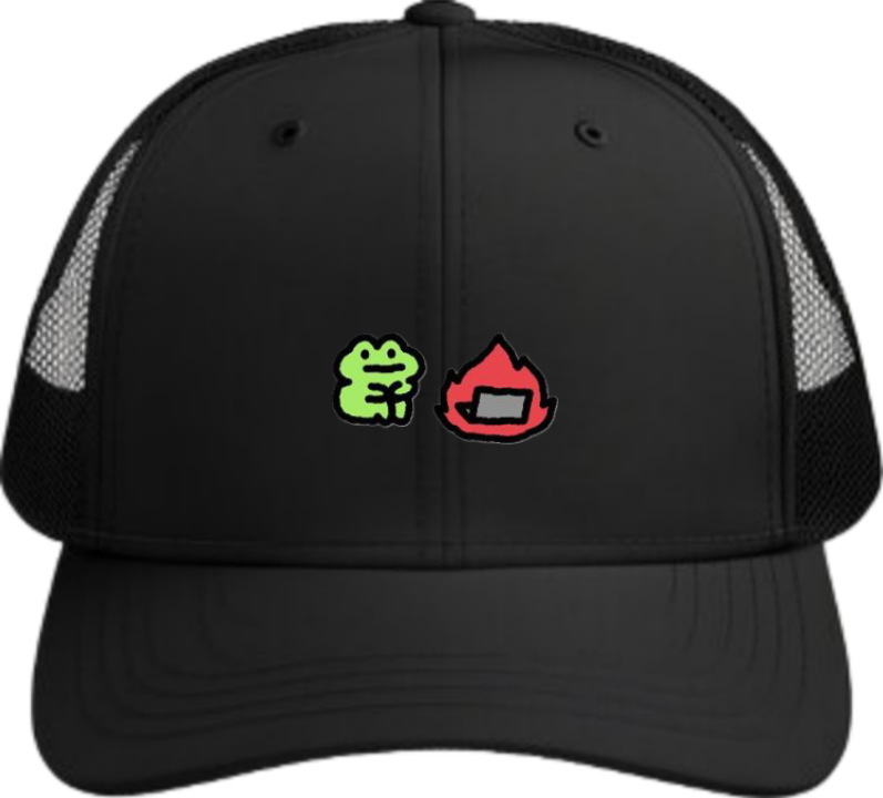 Frog Baseball cap Black 3